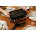thumbnail image 4 of Swissmar Classic Raclette Grill - Red Non-Stick Reversible - 8 Person -Heat Resistant Spatulas, 4 of 13