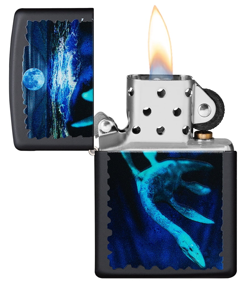Zippo Black Light Loch Ness Design Pocket Lighter