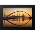 thumbnail image 2 of Shamaa, Mohammed 14x11 Black Modern Framed Museum Art Print Titled - Sunrise At The Dubai Water Canal, 2 of 5