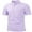 Pale Purple, variant on SPEEDRUN Men's Casual Polo Botton Turn-Down Collar Shirt Short Sleeve Loose Polo Shirt For Men