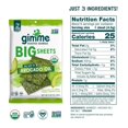 thumbnail image 2 of Seaweed Organic Premium Roasted Seaweed Big Sheets, Sea Salt & Avocado Oil, Keto, Vegan, Gluten-Free, Source of Omega3s & Iodine, Healthy On-The-Go Snack for Kids & Adults, 0.92oz (Pack of 1, 2 of 5
