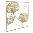 thumbnail image 1 of Escultura de arte de pared de Ginkgo de metal dorado, hojas de Ginkgo 3D Decoración de pared de Ginkgo de metal Escultura de arte de pared de metal optimizada para la excelencia Jadeshay A, 1 of 8