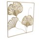 thumbnail image 2 of Escultura de arte de pared de ginkgo de metal dorado, hojas de ginkgo 3D Hojas de ginkgo de metal Decoración de pared de metal Escultura de arte de pared de metal Diseño de última generación, 2 of 8