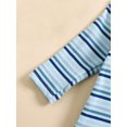 thumbnail image 6 of WIBACKER Newborn Baby Girls Boys Clothes Outfit Stripe Long Sleeve Ribbed Knit Romper Pants Set Fall Winter, 6 of 9