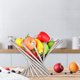 thumbnail image 3 of Frutero para encimera de cocina, gran rotación de acero inoxidable, cesta de frutas, soporte para soporte de frutas, decoración creativa para el hogar, organizador de almacenamiento de pan y verduras Namotu WRST-90, 3 of 7