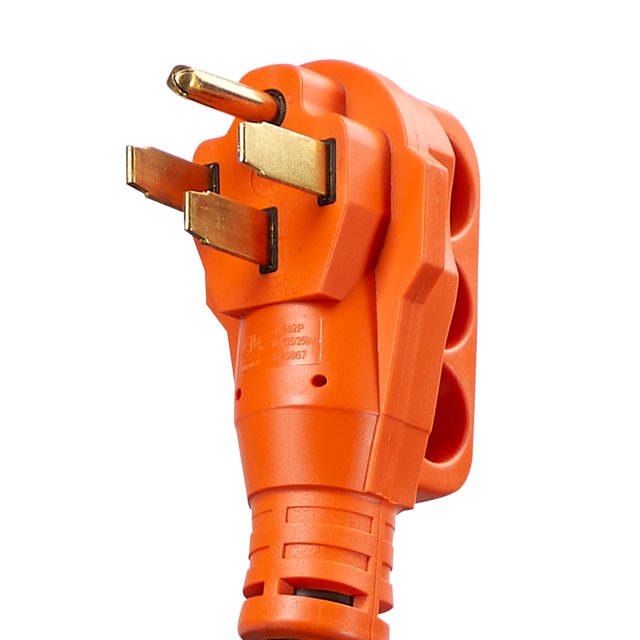 VEVOR 15ft RV Cable de extensión Cable de alimentación 50Amp NEMA 14-50R/NEMA 14-50P ETL listado