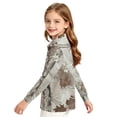 thumbnail image 4 of Abcomgle Uniform Shirts for Girls 10-12 Long Sleeve Pique Polo Shirt with Collar Camouflage Button Up School Shirts for Girls Moisture-Wicking Lightweight Girls Blouse, 4 of 7