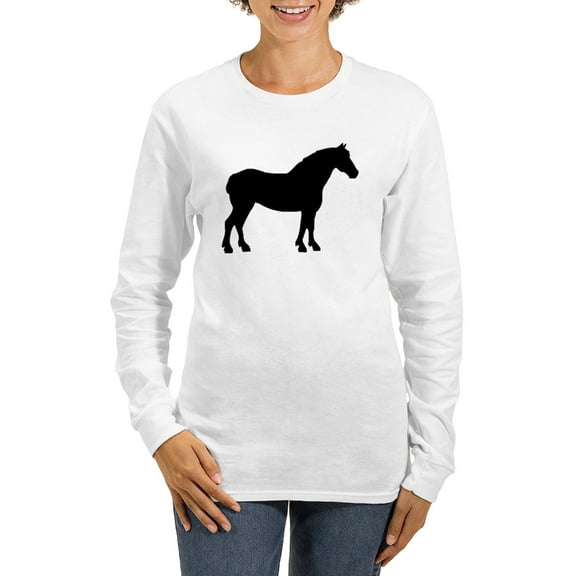 CafePress - Draft Horse Women's Long Sleeve T Shirt - Women's Long Sleeve Graphic Casual T-Shirt