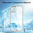 thumbnail image 2 of Case Compatible with iPhone 12 Pro Case Crystal Clear Transparent Design Back Bumper Shockproof Slim Fit Soft TPU Silicone Protective Phone Case Cover for iPhone 12 Pro 6.1 inch, Purple, 2 of 14