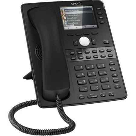 Snom D765 IP Phone - Cable - Wall Mountable - Black - 12 x Total Line - VoIP - Caller ID - Speakerphone - 2 x Network (RJ-45) - USB - PoE Ports - Color - SIP, DHCP, NTP, LDAP, TLS,