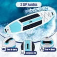 thumbnail image 6 of LIFERECORD Inflatable Stand Up Paddle Board 10.5ft with SUP Accessories, 2-in-1 Aluminum Paddle, Wide Stable Design Non-Slip Deck, Ultra Portable iSUP with Backpack for Adults Youth Beginners, 6 of 9