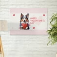 thumbnail image 2 of Happy Valentine's Day Miniature American Shepherd Brings Love Heart Horizontal Matte Canvas Poster MAS Dog Lover Gifts Wall Art Home Decor - 02028, 2 of 5