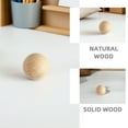 thumbnail image 3 of Homoyoyo Set of 2 Natural Wood Spheres Beige Smooth Finish for Crafts, Projects, Home Decor and Art Supplies, 3 of 7