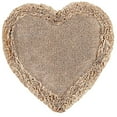 thumbnail image 5 of Better Trends 30'' x 30'' Heart Shape Bathroom Rug with Non Slip Backing 100% Cotton Water Absorbent, Machine Washable, (Beige) Shaggy Border Collection, 5 of 6