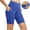 Blue, variant on LOVZFMLL Women's Athletic Workout Shorts High Waisted Butt Lifting Activewear Shorts with Side Pockets and Hidden Pockets Blue L