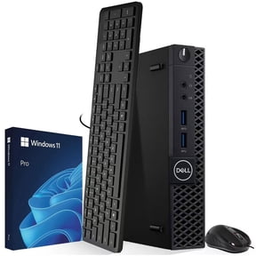 Restored Dell 3060 Micro Desktop Computer Intel Core i3-8100t 8th Gen 8GB DDR4 RAM 128GB SSD Keyboard & Mouse Wi-Fi Bussiness Desktop Mini PC Window 11 Pro
