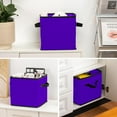 thumbnail image 6 of RATGDN Collapsible Fabric Cube Storage Bin with Double Handles for Living Room Bedroom Office Black - Fluorescent Violet, 6 of 6