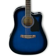 Ibanez PF15ECE Acoustic-Electric Guitar (Transparent Blue Sunburst)