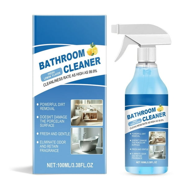 Limpiador multifuncional para bañeras, 100 ml, para eliminar sarro en el cristal del baño.