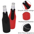 thumbnail image 3 of DODAMOUR Insulated Neoprene Beer Bottle Cooler Sleeves, 6-Pack, Zip-Up Jackets for 12oz Longneck Bottles, 3 of 6