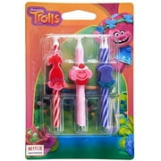Angle View: Trolls Birthday Cake Candles Party Decoration