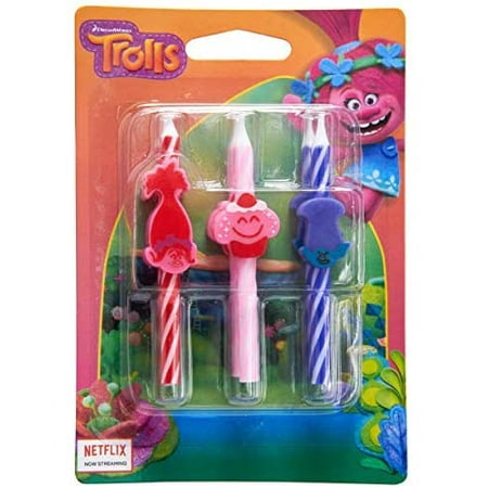 Trolls Birthday Cake Candles Party Decoration