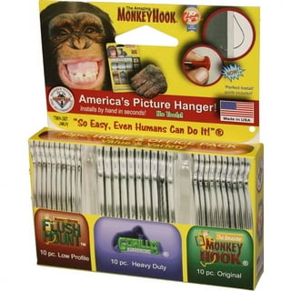 Ook monkey hook drywall picture hangers (35lb) 4 pack
