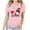 Pink, variant on qucoqpe Women's Valentine's Day Tops Love Heart Printed Tee Crew Neck Short Sleeve T-shirs