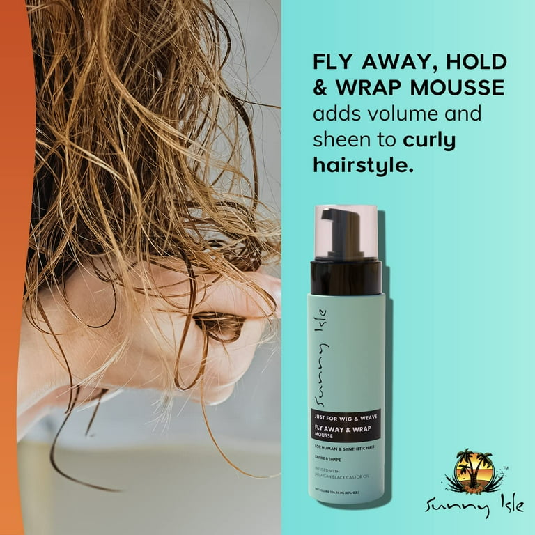 SUNNY ISLE Just For Wig & Weave Fly Away & Wrap Mousse (8oz) SUNNY ISLE Just For Wig & Weave Fly Away & Wrap Mousse (8oz)