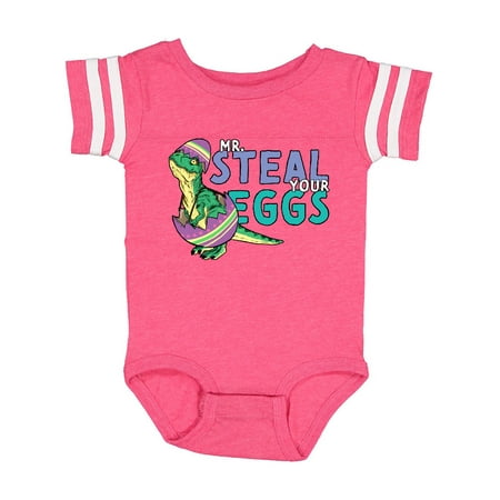 

Inktastic Easter Baby T-Rex disguised as Mr. Steal your Eggs Gift Baby Boy or Baby Girl Bodysuit