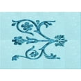 thumbnail image 1 of Ahgly Company Machine Washable Indoor Rectangle Transitional Electric Blue Area Rugs, 2' x 5', 1 of 7
