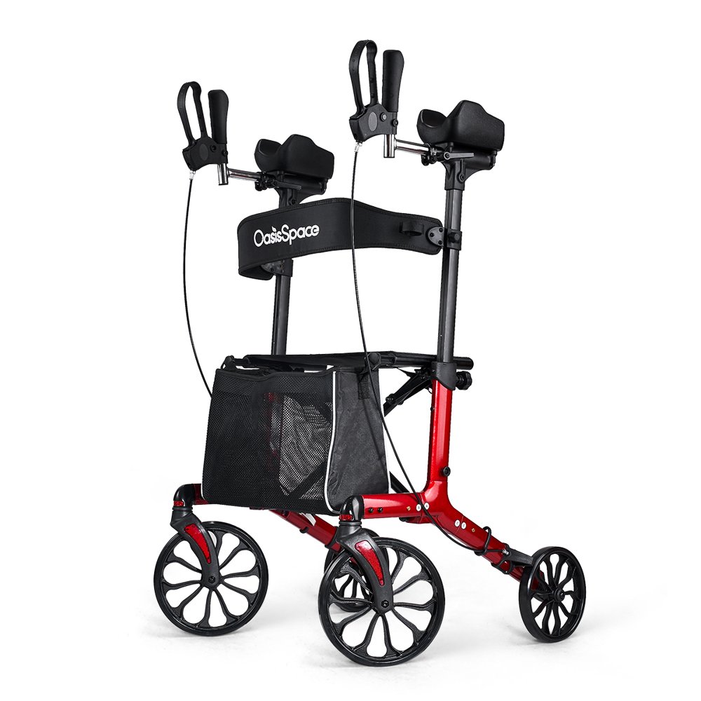 OasisSpace Rollator Walker With Armrest， Armrest Walker for Senior
