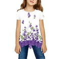 thumbnail image 5 of ONLYSHE Grils Summer Tops Fashionable Short Sleeve T-shirt Casual Daily Shirt for Kids 12-14, 5 of 8