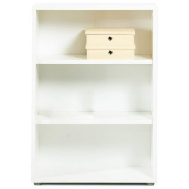 Fairfax 2 Shelf Wide Bookcase White, 2 Shelf Wide Bookcase
