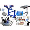 thumbnail image 2 of INTBUYING 4 Color 1 Station Silk Screen Printing Kit DIY Hobby Materials Kit Micro registration Screen Printing Press Equipment, 2 of 3