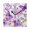 Black, variant on 7.78in Square Artistic Wall Clock Dual-Purpose Tabletop & Hanging Decor Silent Non-Ticking Clocks for Home Office 11111111 Purple Butterfly with Swirls