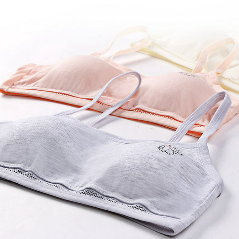 Young Girls Lace Bra Puberty Teenage Soft Cotton Underwear Training Bra  Clothing Training Puberty Bras Baby Girl Bra For Kids
