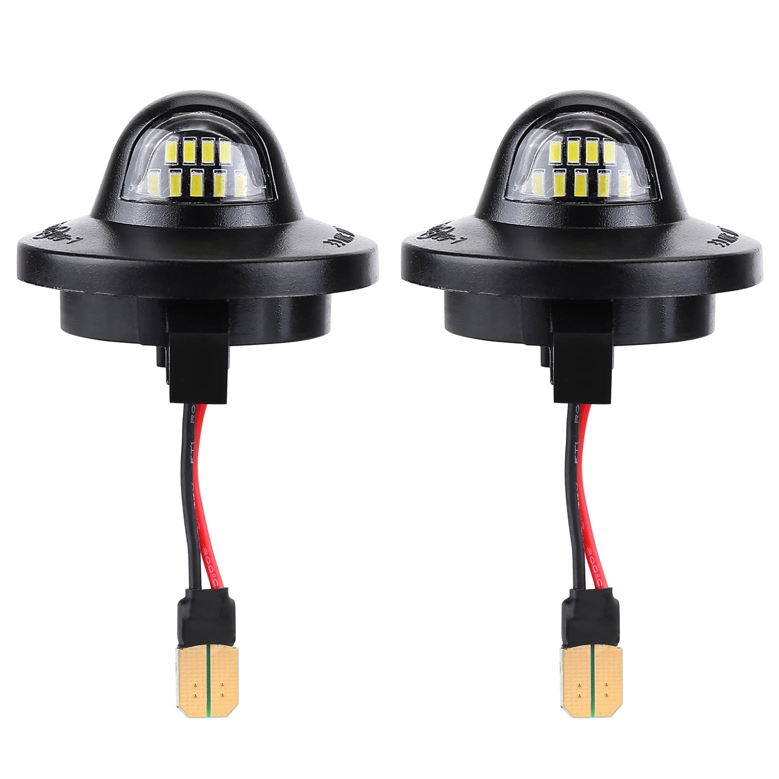 6pcs LED License Plate Light Car Modification Parts Tag Light Compatible for Ford F150/F250/F350