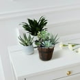 thumbnail image 3 of Potted Flowers Iron Barrel Brown 1 Set 12*3.5*4In, 3 of 6