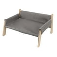 thumbnail image 1 of Wooden Cat Sofa, Elevated Cat Couch Sturdy Scratch Post Cozy Hammock Design, Support Relax Play for Home, 1 of 7