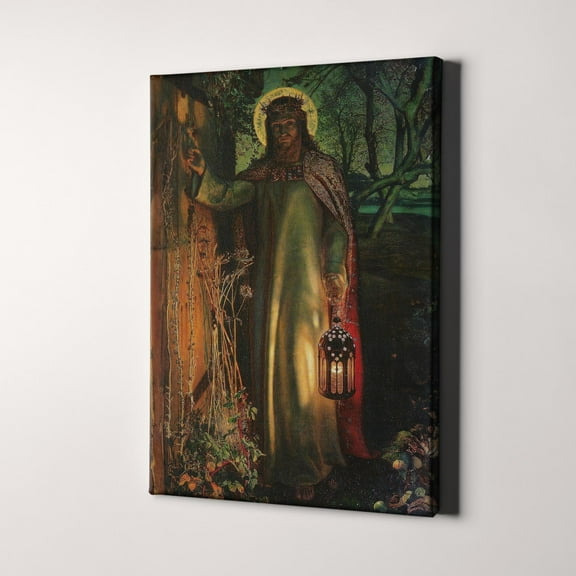 Light of the World - Jesus Knocking Christian Bible Canvas Wall Art Print
