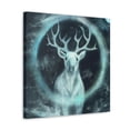 thumbnail image 2 of Reindeer in Moonlight - Canvas, 2 of 10