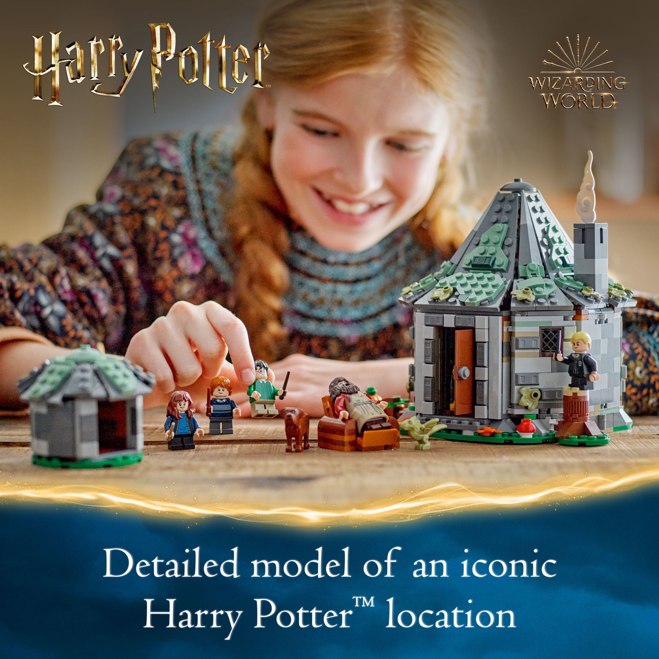 LEGO Harry Potter La Cabaña de Hagrid: Una Visita Inesperada - Juguete de Harry Potter para Niños y Niñas Mayores de 8 Años - Juguetes de Construcción para Niños con Casa Armable, 7 Minifiguras y Dragón - 76428 3