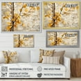 thumbnail image 5 of Designart "Beige and Yellow Birch Wood Forest Autumnal Palette I" Oversized Floral Framed Wall Art - Traditional Yellow Tree Birch Entryway Framed Wall Art, 5 of 7