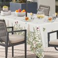 thumbnail image 3 of Rectangular Outdoor Tablecloth 60×84 Inch, Waterproof Spring Summer Floral Flowers Washable Table Cover with Zipper Umbrella Hole for Party Dinner Patio Garden Picnic BBQ, 3 of 6