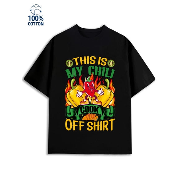 Chili Pepper T-Shirt men 180G 100% Cotton black Basic Unisex Shirt Cotton tshirts Classic Unisex Shirt Graphic tshirts Retro Unisex Shirt Printed tshirts Original Unisex Shirt Cotton tshirts