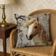 thumbnail image 5 of Casa Sofá Sala de Estar Cobertura Corta de Almohada de Peluche de Caballo 45x45cm, Decoración Bordada Linda, Almohadas para el Sofá Sala de Estar, 5 of 6