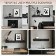 thumbnail image 2 of Elleree 60 in Black Wood Floating Fireplace Mantel Shelf for Living Room Over Fireplace Wall-Mounted Mantel Shelves, 2 of 4