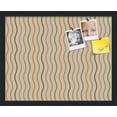 thumbnail image 2 of PinPix ArtToFrames 14x18 Custom Cork Bulletin Board Multi Color Waves   Poster Board Has a Fabric Style Canvas Finish, Framed in Satin Black (PinPix-565), 2 of 6