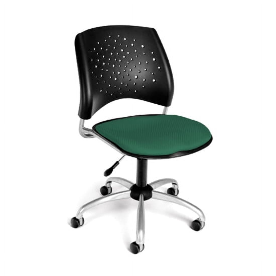 OFM Stars Fabric Swivel Office Chair in Shamrock Green